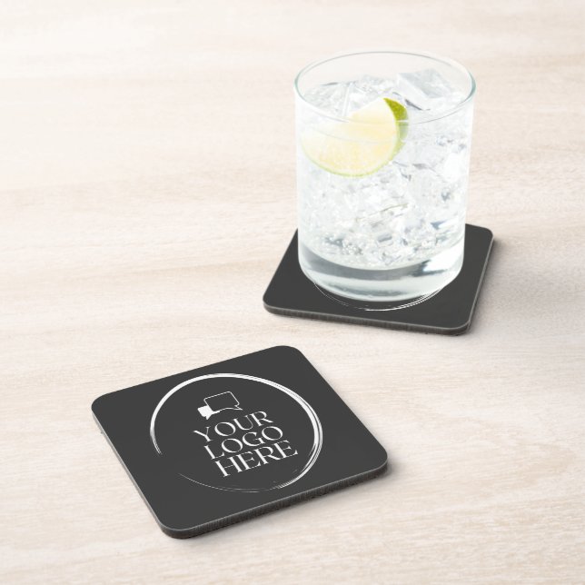 Your Logo Here Modern Coaster (Right Side)