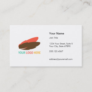 Your logo here modern custom professional business card