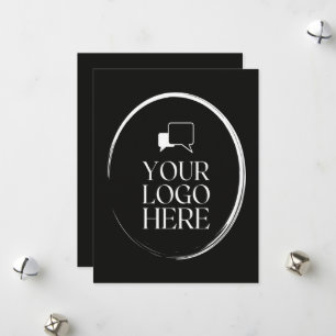 Your Logo Here Modern  Holiday Card