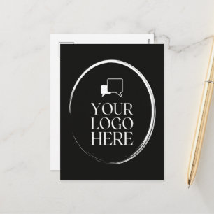 Your Logo Here Modern Holiday Postcard
