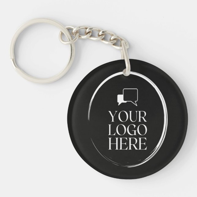 Your Logo Here Modern  Key Ring (Front)