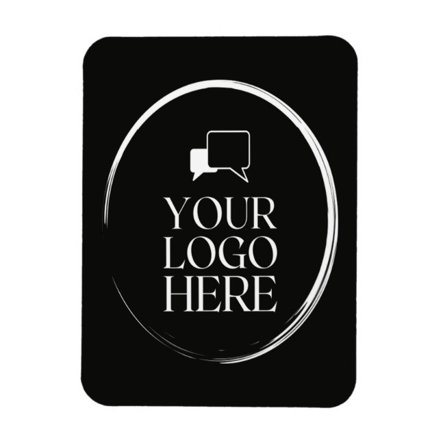 Your Logo Here Modern Magnet (Vertical)