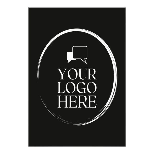 Your Logo Here Modern Photo Print (Front)