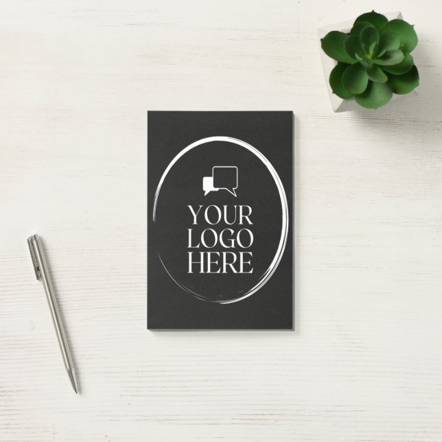 Your Logo Here Modern Post-it Notes (Office)