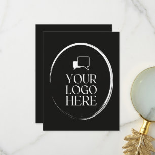 Your Logo Here Modern  Thank You Card