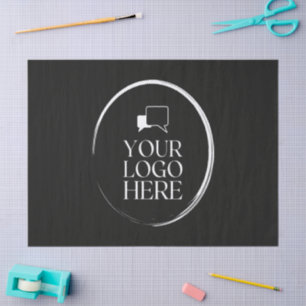 Your Logo Here Modern Tissue Paper