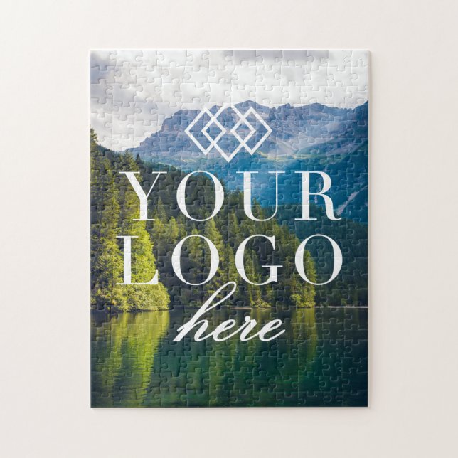 Your Logo Here Mountains | Custom Jigsaw Puzzle (Vertical)