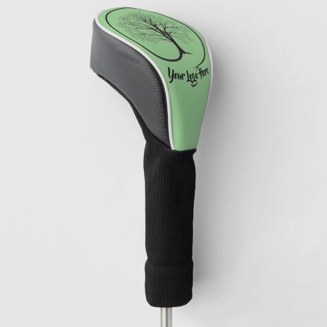 Your Logo Here - Personalise - Monogram Name Golf Head Cover (Angled)