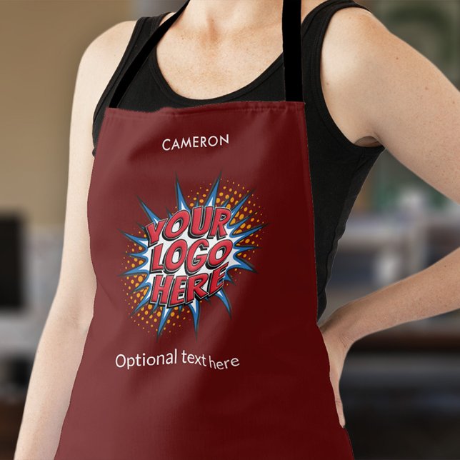 Your Logo Here - Simple Custom Business Apron (Creator Uploaded)