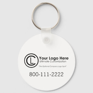 Your Logo Here Simple & Custom Promo Keychain