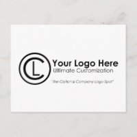 Your Logo Here Simple & Custom Promo Postcards