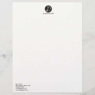 Your Logo Here, Simple, Customisable Customised Letterhead