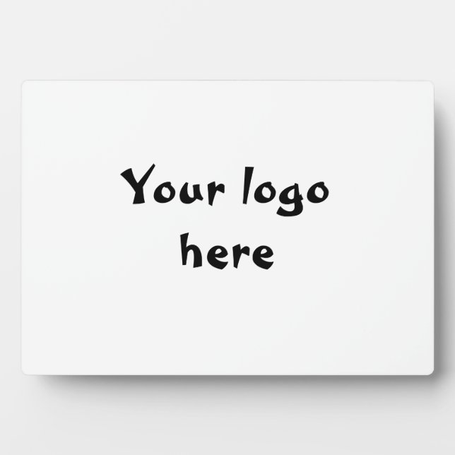 your logo here simple minimal  classic  sign plaque (Front)
