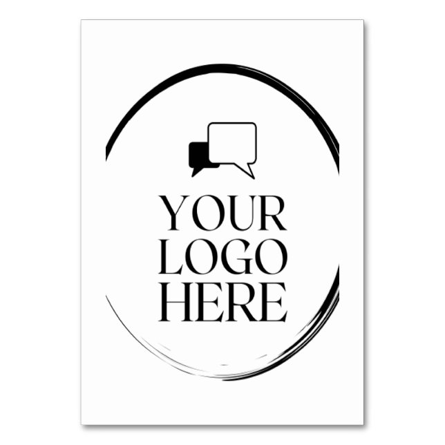 Your Logo Here Table Number (Front)
