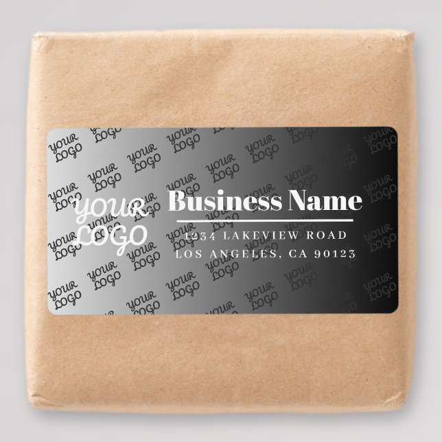 Your Logo Here Tiled White Ombre & Editable Colour (Creator Uploaded)