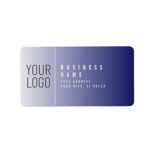Your Logo Here | White & Editable Colour Label (Front)