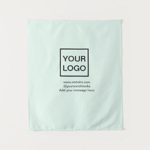 Your logo here white simple minimal yellow lines c tapestry