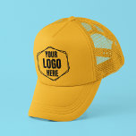 Your Logo Here | Yellow Trucking Company Staff Cap<br><div class="desc">For trucking company owners or management, this will make your life easier. This Yellow Trucking Company Staff Cap is meant for drivers, staff and employees of a trucking and logistics company. Featuring a "Your Logo here" placeholder which you can quickly and easily replace with you own company logo and voila!...</div>