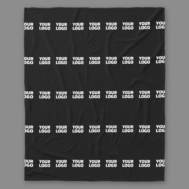Your Logo | Horizontally Tiled Stripe Pattern  Fleece Blanket (Creator Uploaded)