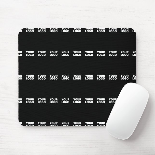 Your Logo | Horizontally Tiled Stripe Pattern  Mouse Pad (With Mouse)