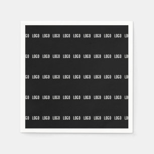 Your Logo   Horizontally Tiled Stripe Pattern  Napkin