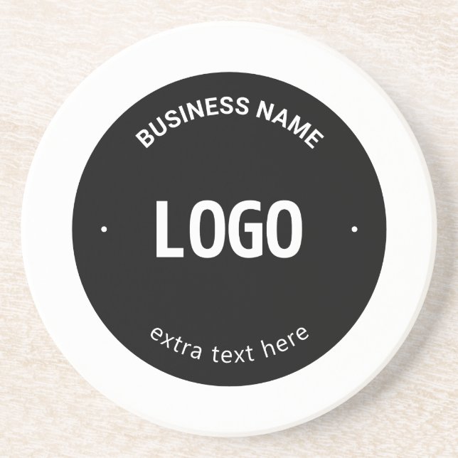 Your Logo, Image or Design & Editable Text Coaster (Front)