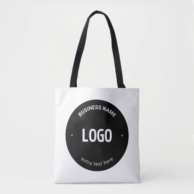 Your Logo, Image or Design & Editable Text Tote Bag (Front)