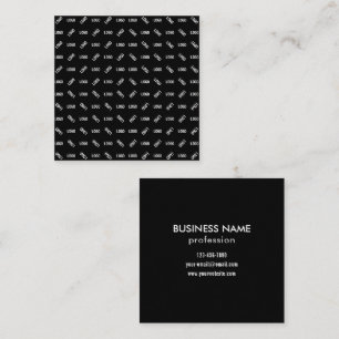 Your Logo/Image   Unique Modern Geometric Patten Square Business Card