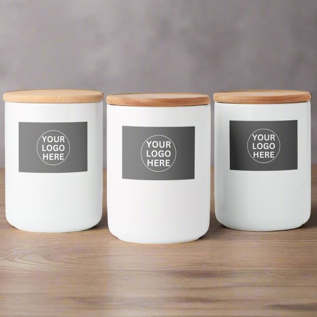 Your Logo l Professional Promotional Business Grey Food Label (Creator Uploaded)