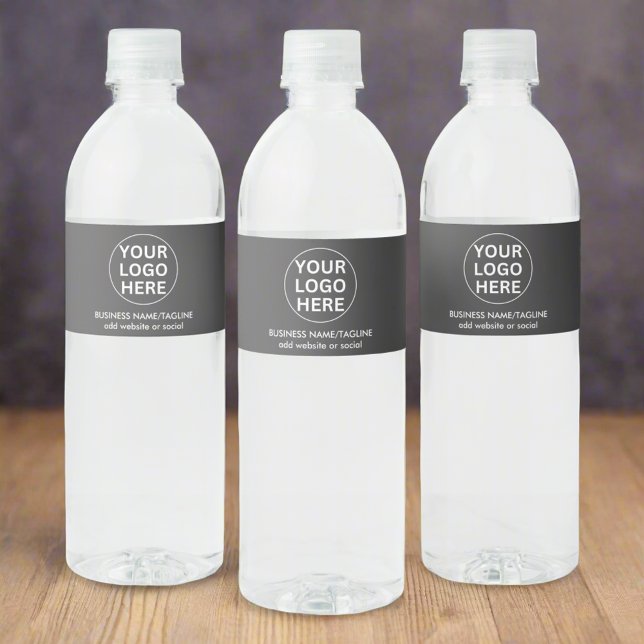 Your Logo l Professional Promotional Swag Event  Water Bottle Label (Creator Uploaded)