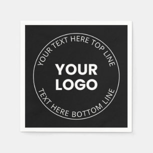 Your Logo Minimalistic Style Napkin