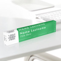 Your Logo Modern Bright Green Simple Minimalist