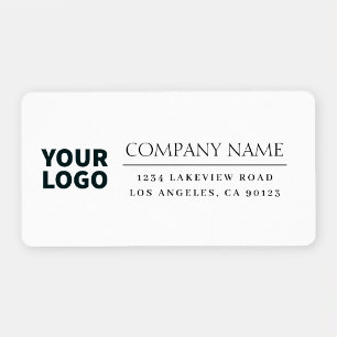 Your Logo   Modern Classic White & Black Label