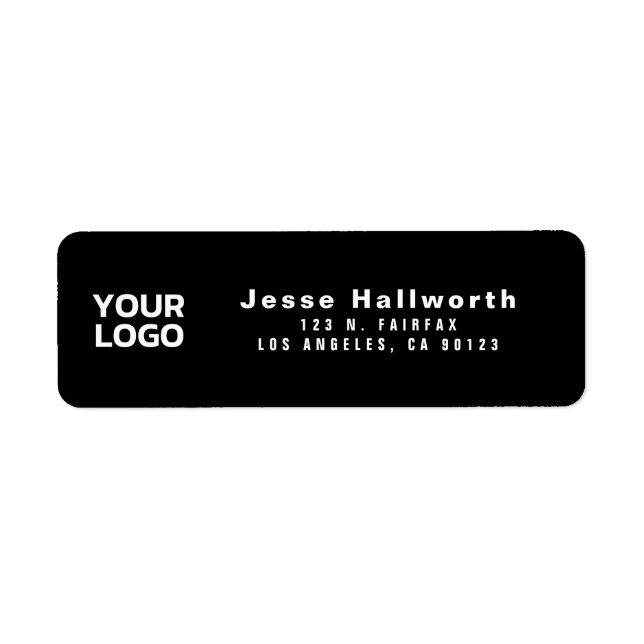 Your Logo | Modern Customizable Return Address Label (Front)