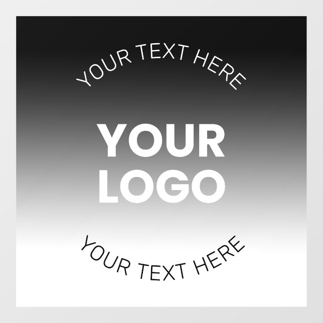 Your Logo | Modern Editable Black & White Gradient (Sheet)