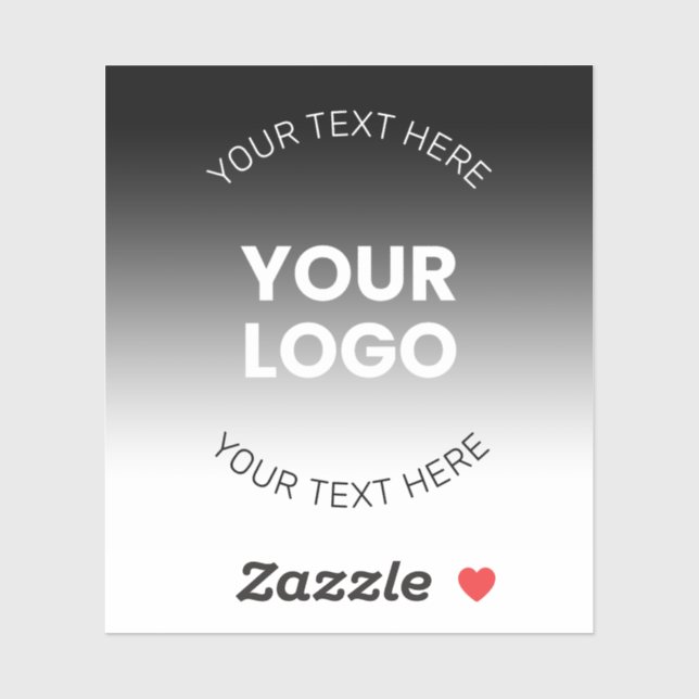 Your Logo | Modern Editable Black & White Gradient (Sheet)
