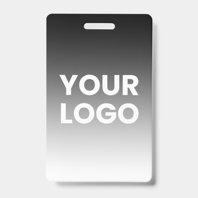 Your Logo & Modern Editable Colour Gradient ID Badge (Front)