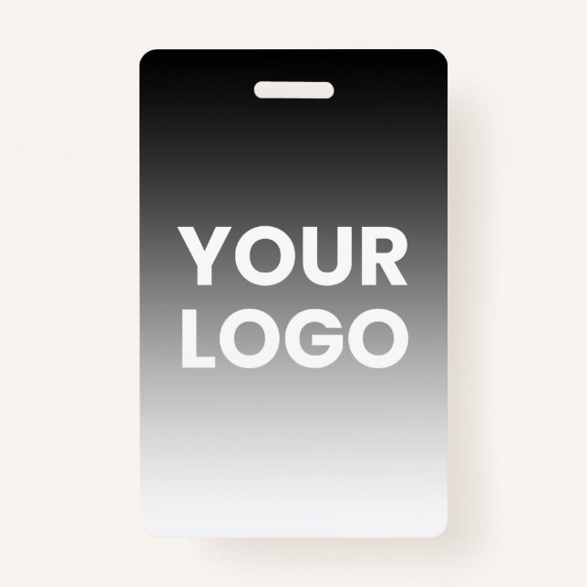Your Logo & Modern Editable Colour Gradient ID Badge (Front)
