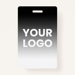 Your Logo & Modern Editable Colour Gradient ID Badge