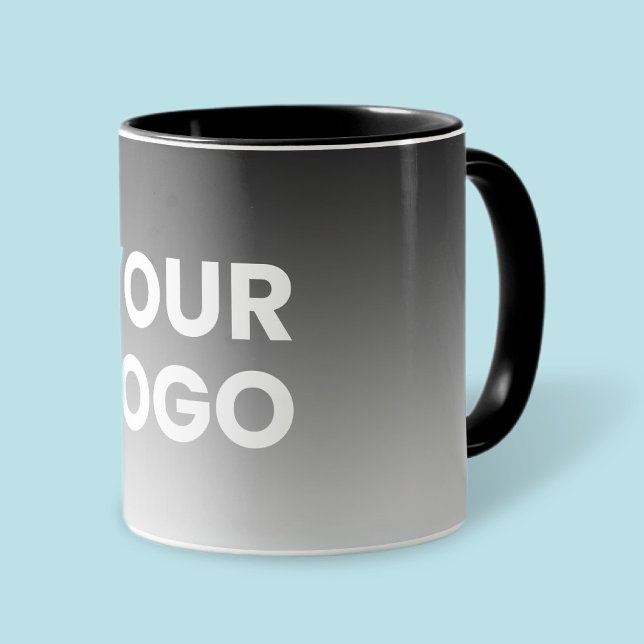 Your Logo & Modern Editable Colour Gradient Mug (Creator Uploaded)