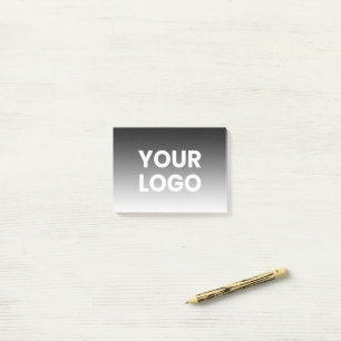 Your Logo & Modern Editable Colour Gradient Post-it Notes