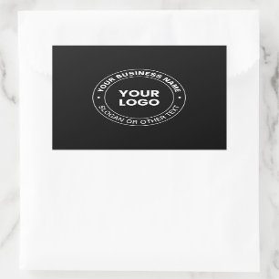 Your Logo   Modern Editable Text & Elements  Rectangular Sticker