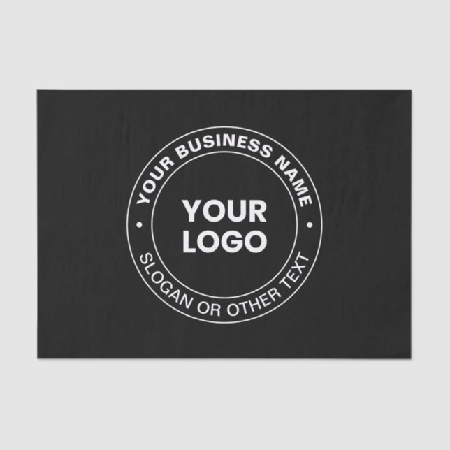 Your Logo | Modern Editable Text & Elements  Tissue Paper (Front)