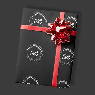 Your Logo   Modern Editable Text & Elements  Wrapping Paper