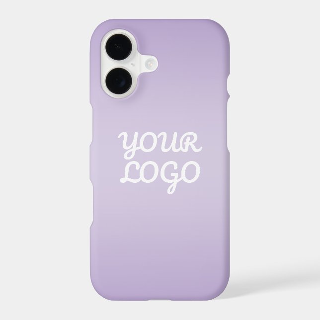 Your Logo & Modern Simple Ombre | Lavender (Back)