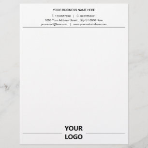Your Logo Name Address Website Phone Office Modern Custom Letterhead
