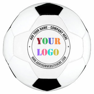 Your Logo Name Info Branded Soccer Ball Example