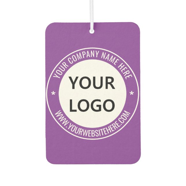 Your Logo Name Info Promotional Air Freshener (Front)