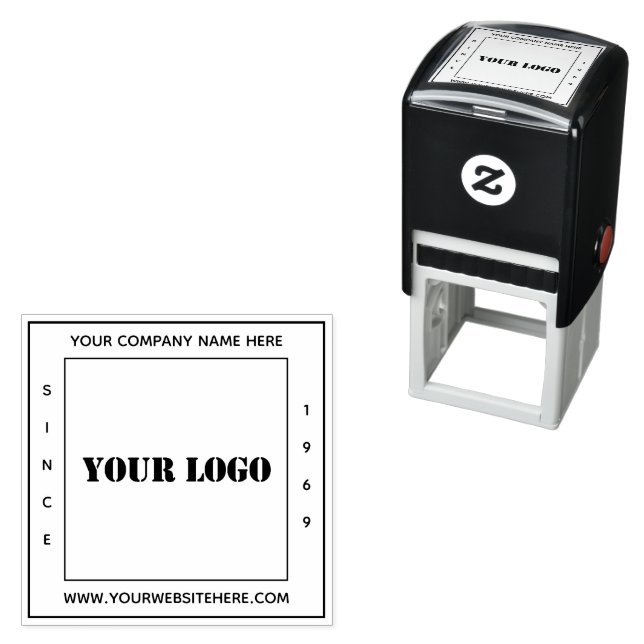 Your Logo Name Text Info Company Stamp Example (In Situ)