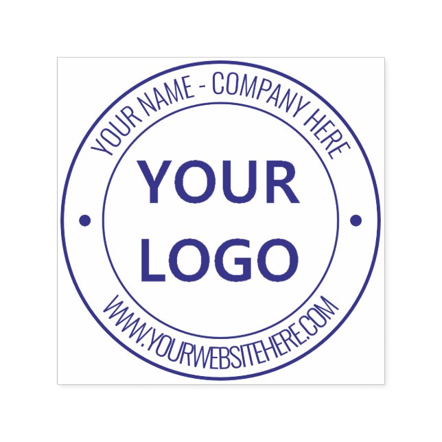 Your Logo Name Website Personalised Professional Self-inking Stamp (Design)